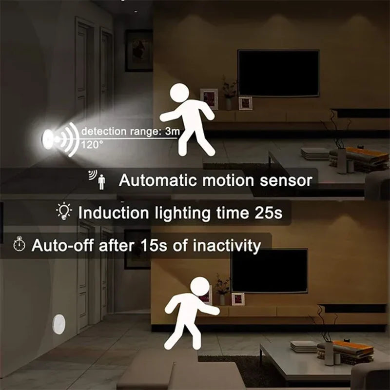 Sensor nocturno con carga USB
